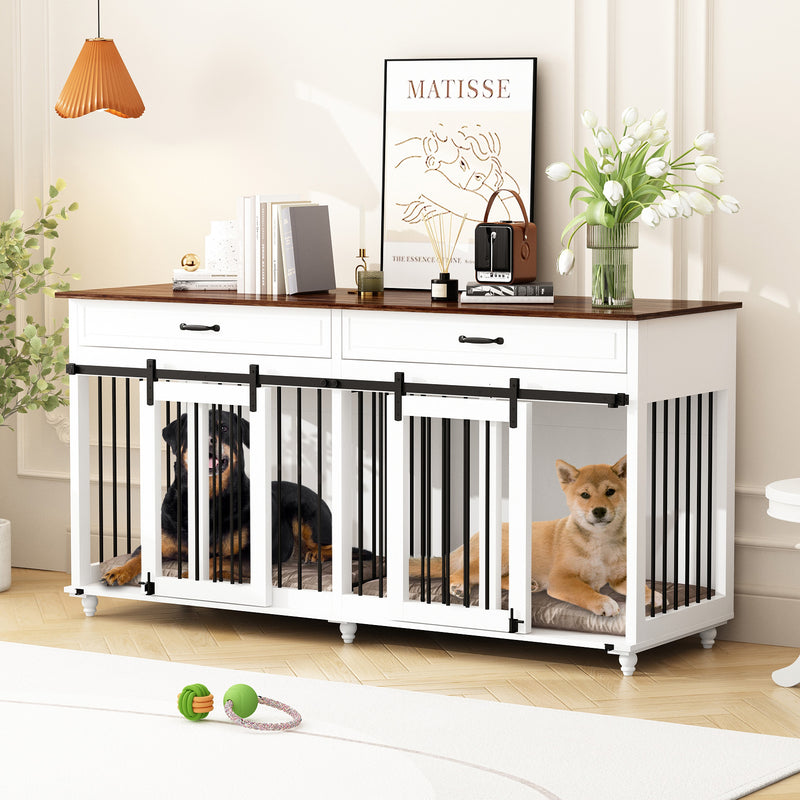 70" Large Dog Crate Furniture 150180