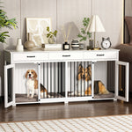 72.5" Dog Crate Furniture for 2 Dogs-150174