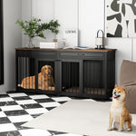 Dog Crate Furniture 72" Rustic Brown-150160-09