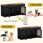 Dog Crate Furniture 72" Rustic Brown-150160-09
