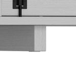 2 Sizes Hollowed Dog Crate Furniture Grey-150144