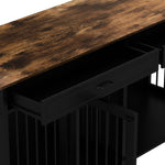 Dog Crate Furniture 72" Rustic Brown-150160-09
