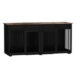Dog Crate Furniture 72" Rustic Brown-150160-09