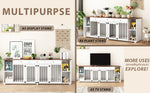 Furniture Style Dog Crate for 2 Dogs 94.8 Inch-150168