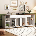 Furniture Style Dog Crate for 2 Dogs 94.8 Inch-150168