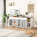 Furniture Style Dog Crate for 2 Dogs 94.8 Inch-150168