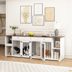 Furniture Style Dog Crate for 2 Dogs 94.8 Inch-150168