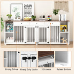 Furniture Style Dog Crate for 2 Dogs 94.8 Inch-150168