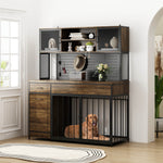 Extra Large Dog Crate Furniture Brown-210234