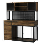 Extra Large Dog Crate Furniture Brown-210234