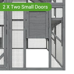 43ft² Large Wooden Outdoor Cat House