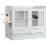 Large Cat Litter Box Furniture Hidden-180099