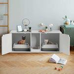 Cat Litter Box Enclosure for 2 Cat