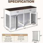 72.4" Large Dog Crate Furniture 150160