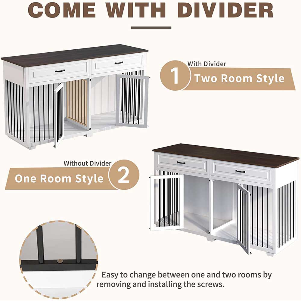 2 room discount dog crate