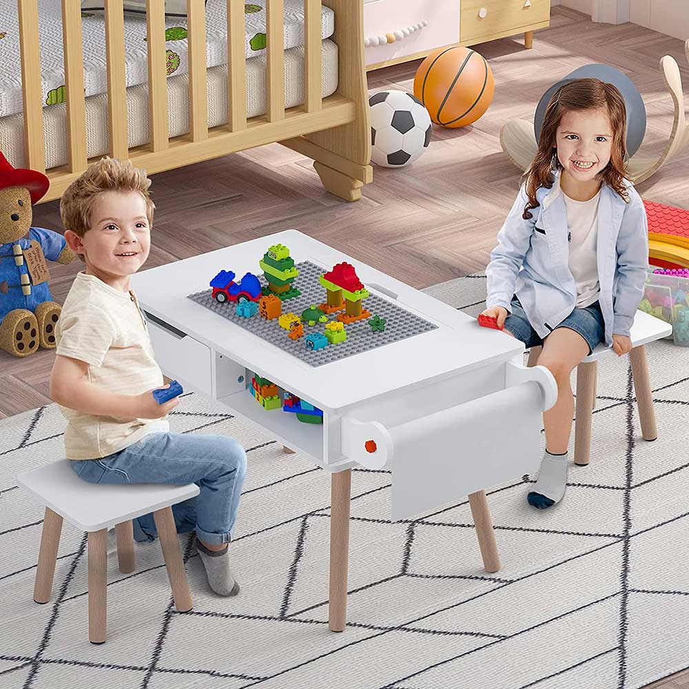 UTEX Kids 3 Piece Play Or Activity Table and Chair Set & Reviews